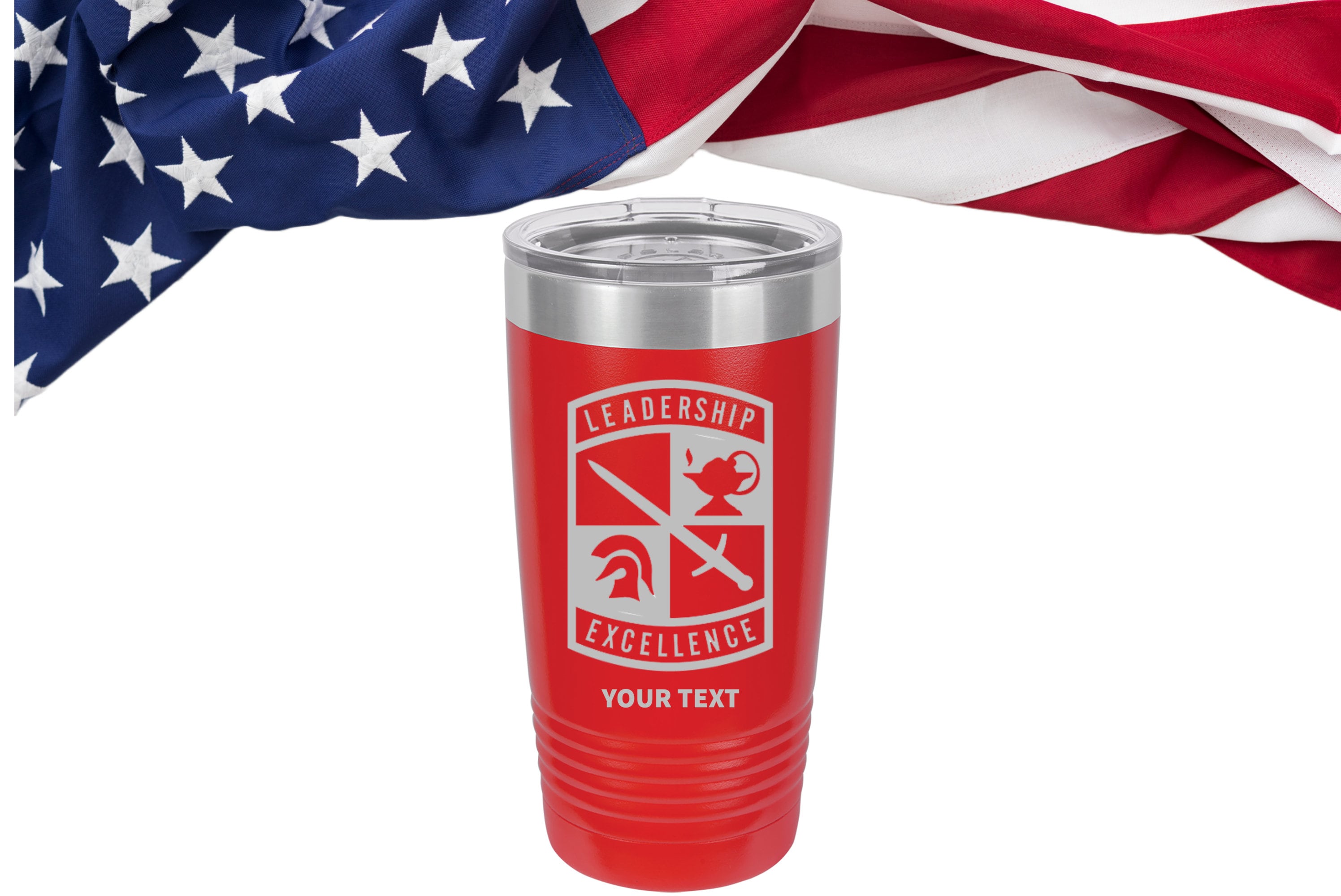 US Army Leadership Excellence ROTC Tumbler, Cool Custom Personalized High School Tumbler, JROTC Cup