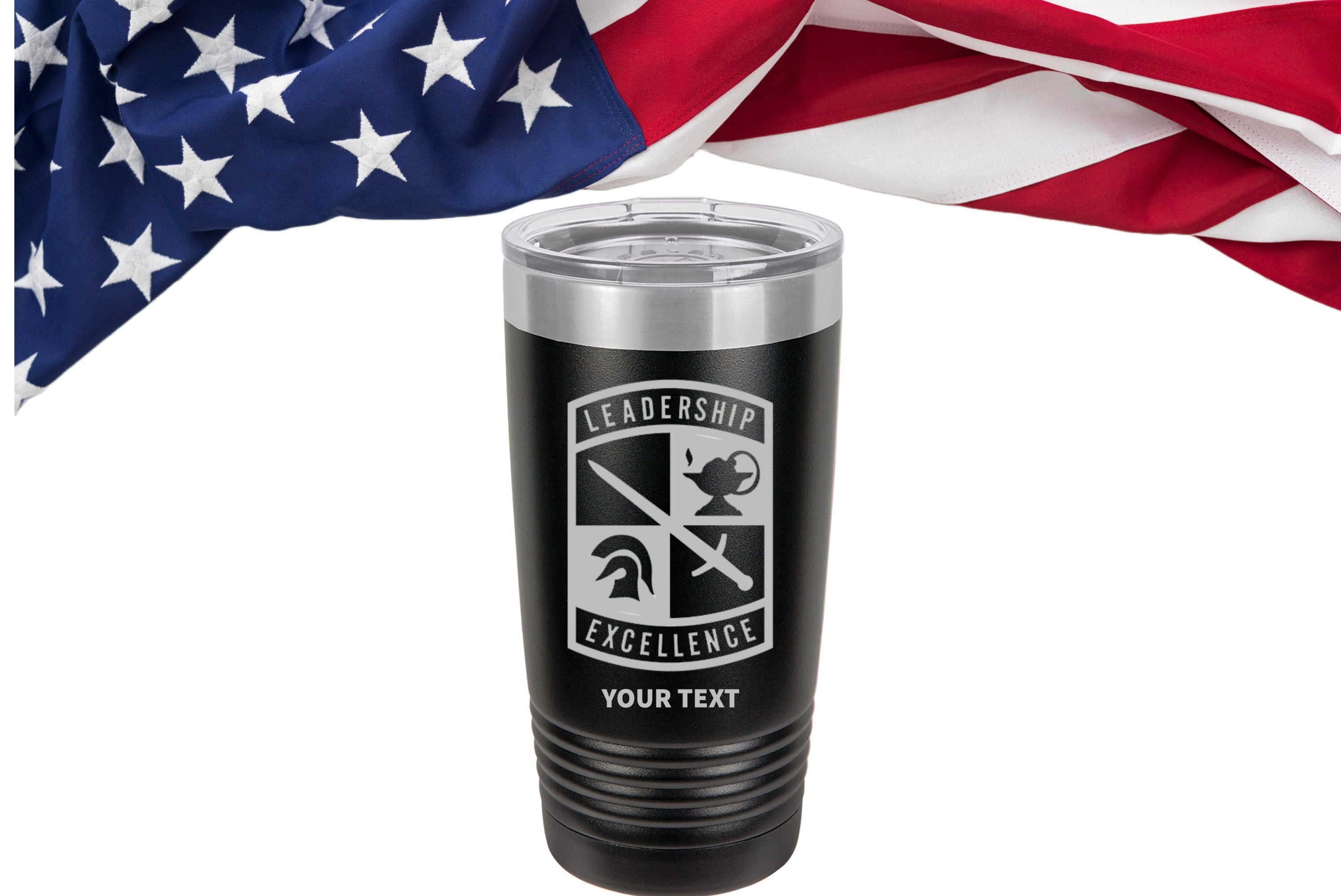US Army Leadership Excellence ROTC Tumbler, Cool Custom Personalized High School Tumbler, JROTC Cup